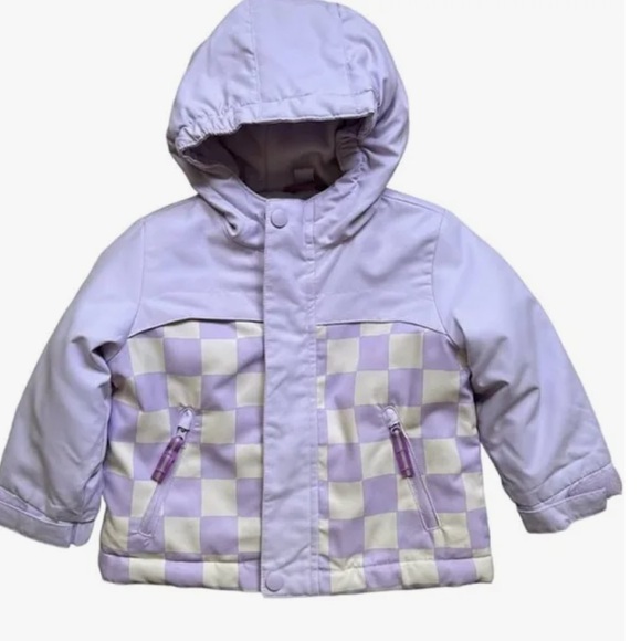Toddler Girls' Checkered Long Sleeve 3-in-1 Jacket - Cat & Jack Sz 12M - Picture 5 of 5
